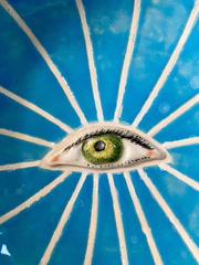Teller Auge Grün 