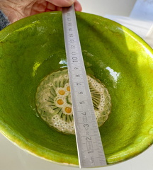 Grüne Obstschale